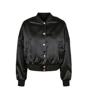 Chaqueta de Satén para Mujer, Tela Suave y Lisa, Diseño Ligero, Ideal para Fiestas y Estilo Urbano - Product Image 1