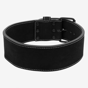 Venta al por mayor 2025 logotipo personalizado gimnasio powerlifting cinturón negro sólido cuero de vaca resistente 4 pulgadas guantes para levantamiento de pesas ciudad - Product Image 3