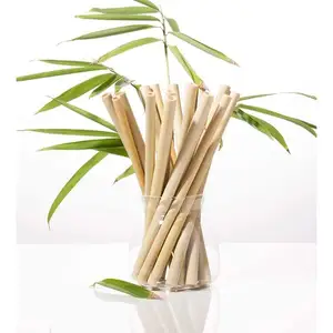 Natural bamboo straw handmade from vietnam
