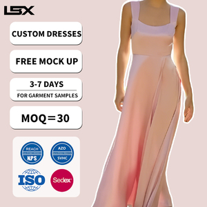 Vestido Largo <span class=keywords><strong>de</strong></span> <span class=keywords><strong>Fiesta</strong></span> para Mujer, Diseño <span class=keywords><strong>de</strong></span> Moda, Alta Calidad, Verano, Liso, Multicolor, Sin Mangas, Fabricante ODM Personalizado - Product Image 2