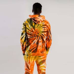 Women Casual <b>Tie</b>-Dye Sweatsuit Set - Cozy and Comfortable Loungewear Perfect <b>for</b> Everyday Wear and Lounging Indoors - Product Image 3