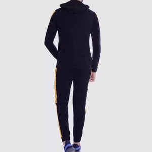 2025 Latest Design Men Regular Fit Full Zipper Winter High Quality Quick Dry Breathable 100% Cotton Fleece Blank <b>Plain</b> <b>Tracksuit</b> - Product Image 2