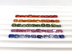 Hot bán 5x4mm mặt bát giác đa Sapphire đẹp quý đá quý tự nhiên xử lý nhiệt Vòng cổ sử dụng trên thế giới rộng cung cấp - Product Image 5