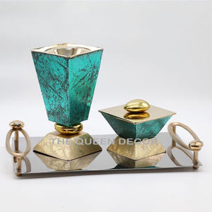 Ensembles de brûleur d'encens en métal de parfum de maison nouveau dernier design brûleur de Bukhoor fini argent meilleure vente - Product Image 6