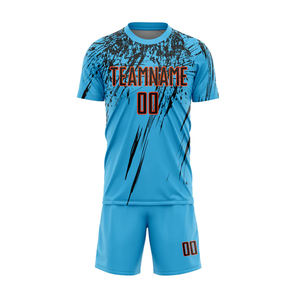 Maillots de football en gros, uniformes de football personnalisés pour équipe, t-shirts d'entraînement en polyester à séchage rapide, vêtements de sport respirants, unis et vierges - Product Image 2