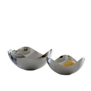 Bol de service élégant en acier inoxydable conçu pour une présentation sans effort des aliments parfait pour les restaurants à domicile et la restauration - Product Image 1