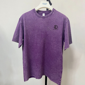 Camisetas ecológicas de algodón orgánico al por mayor Etiqueta Privada disponible bordado camiseta Logo camiseta personalizada - Product Image 6