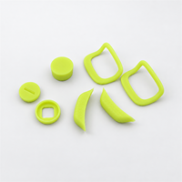 Pièces de protection OEM personnalisées en TPU souple vert, imprimées en 3D par SLS, pour prototypage rapide, avec anneau de fixation et capuchon de protection pour poignée souple