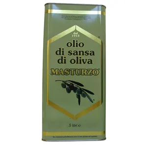 İtalya'da yapılan yüksek kaliteli zeytin yağı MASTURZO kalaylı 5 L tüm pişirme amaçlı