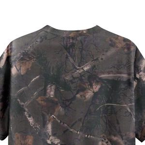 Camiseta de Camuflaje con Diseño de Selva para Senderismo, Cuello Redondo, Manga Corta, Holgada, Transpirable, de Algodón - Product Image 5