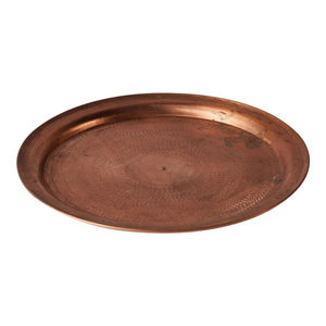 Plateau de service en cuivre martelé fait main, écologique, compatible lave-vaisselle, avec poignées en laiton, grand format, décoratif pour la maison, la cuisine et les restaurants - Product Image 5