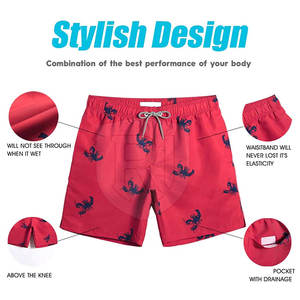 กางเกงว่ายน้ำขายด่วนสำหรับผู้ชายกางเกงว่ายน้ำสไตล์ไฮสตรีทของผู้ชายกางเกงว่ายน้ำสไตล์สีพื้นแบบกำหนดเองได้ - Product Image 2