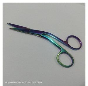 Knowles băng kéo tiện ích Stich cắt kéo 5.5 "Titan đa cầu vồng màu Angled EMT y tá dụng cụ phẫu thuật - Product Image 1