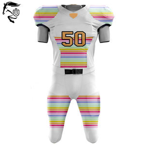 High Quality Tackle Twill Unisex Youth American <b>Football</b> Uniform Custom Short Sleeves Team Wear Breathable Plus Size Options - Product Image 5