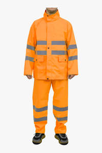 Ensemble de pantalons de pluie imperméables légers et durables à haute visibilité réfléchissants pour les vêtements de travail de sécurité industrielle en plein air - Product Image 2