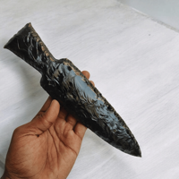 Couteau en obsidienne noire lame de poignard arme en cristal fabriquée à la main, outil de protection spirituelle, décor métaphysique, cadeau symbolique