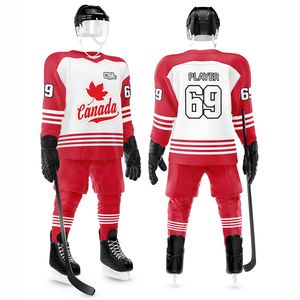 เสื้อเจอร์ซีย์ผ้าโพลีเอสเตอร์ผ้ากำมะหยี่แบบแห้งเร็วระบายอากาศได้ดีพิมพ์ลายลูกฮ็อกกี้น้ำแข็ง - Product Image 1