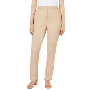2025 pantalons chino décontractés pour femmes en gros grande taille couleur unie doux confortable à la mode au Bangladesh - Product Image 1