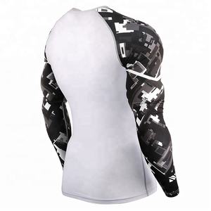 Customized 2026 New Made Full Sleeve Breathable Sustainable MMA <b>Rash</b> <b>Guards</b> <b>Men</b> OEM Sublimated Printed Design 100% Polyester - Product Image 2