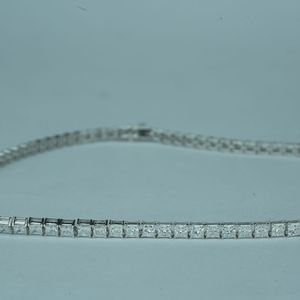 Stylish 27.96ct lab grown <b>diamond</b> moissanite statement <b>bracelet</b> princess vs1 gold rose gold silver oem odm low moq b2b - Product Image 4