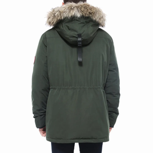 Chaqueta de Esquí para Hombre, Abrigo Grueso con Capucha para Invierno, con Forro de Piel Sintética Estampada, Impermeable y Cortavientos Desmontable - Product Image 2