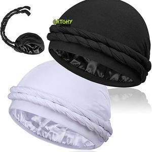 Turban Ethnique Vintage Pour Hommes Avec Pompon Durag Bandana Extensible Doux Et Parfait Pour l'Extérieur - Product Image 1