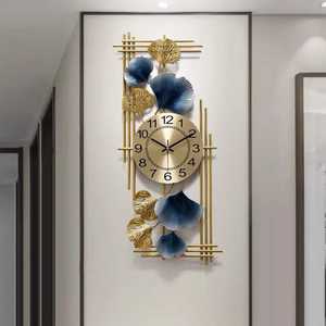 Reloj de pared de latón de lujo, diseño decorativo moderno para sala de estar, elegante reloj de arte de pared pulido, seguro para el agua, decoración Premium para el hogar - Product Image 3