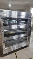 FOUR À GAZ FOUR MODULAIRE 3 PONT AVEC SYSTÈME DE CONTRÔLE NUMÉRIQUE MODÈLE CUISINE INDUSTRIELLE ÉQUIPEMENT DE CUISSON