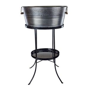 Tina de vino galvanizada de forma redonda de calidad de lujo, diseño clásico, mesa decorativa para el hogar, Tina de vino al precio más barato - Product Image 6