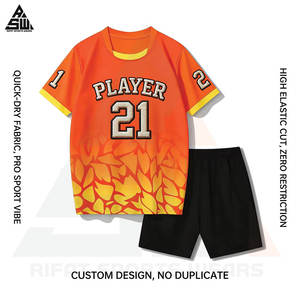 Ensemble Maillot de Football Imprimé par Transfert Thermique Tendance, Respirant et Séchage Rapide, 100% Polyester, Personnalisable pour Homme - Product Image 4