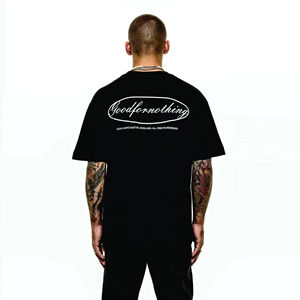 Drop Shoulder 220g 100% Cotton Oversized T <b>shirt</b> Custom Print Unisex Blank <b>Men</b> T <b>Shirt</b> Manufacture - Product Image 4