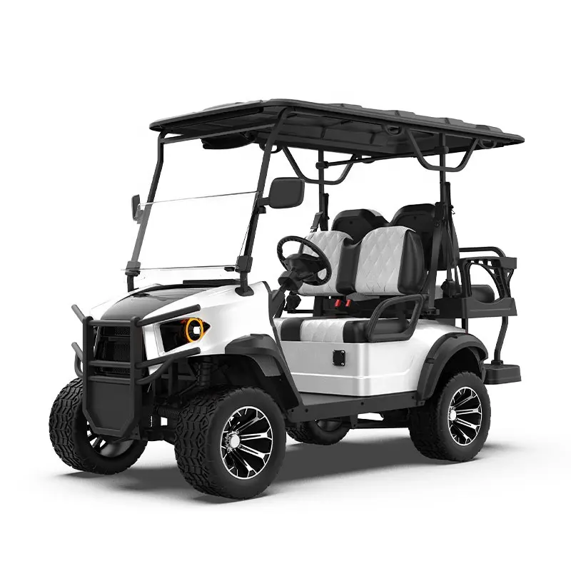 Classic Motorcycles Vehicle Golf 4 Seater Trolley Custom Battery 48 Volt Lithium Powered Street Legal Electric Golf Cart