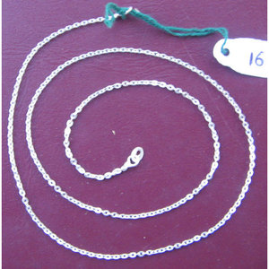 Plain <b>Silver</b> Fashion <b>Chain</b> Necklace - Product Image 1