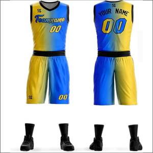 Conjuntos de Uniformes de Baloncesto Unisex de Alta Calidad de Secado Rápido, Camisetas de Fútbol Transpirables Estampadas Personalizadas, Antibacterianas 100% - Product Image 1