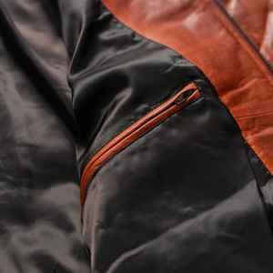 High Street High Quality Leather Outdoor Puffer Jacket Men Oem Service Breathable Best Custom Leather Puffer Jacket - Product Image 6