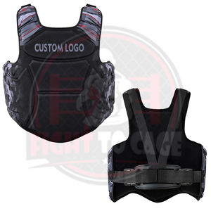 Nouveau protège-poitrine de boxe durable et de haute qualité, personnalisable, MMA, kickboxing, arts martiaux, entraînement, équipement d'entraînement de boxe en PVC - Product Image 5