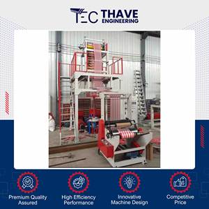 Offre spéciale Machine d'extrusion de film soufflé de qualité supérieure de la marque THAVE pour LDPE PP HDPE 40-80 kg/h de production Garantie 1 an - Product Image 5