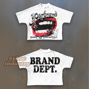 T-shirts fabriqués en usine pour hommes 320 GSM respirant coton biologique Boxy Fit été t-shirt pour garçons - Product Image 5