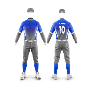 Uniforme de Béisbol para Adultos de la Mejor Calidad 2025, Jersey de Competición 100% Poliéster Transpirable de Secado Rápido, Colores Personalizados, Servicio OEM, Cuello en V - Product Image 1
