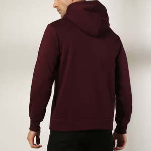 Sweat à capuche zippé pour homme en molleton 100% coton lourd, saison d'automne, motif géométrique imprimé personnalisé, respirant pour homme - Product Image 2