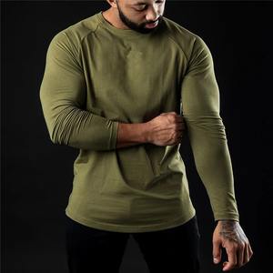 Camiseta de Compresión de Algodón para Hombre, Manga Larga, para Fitness, Deporte, Entrenamiento, Correr, Gimnasio, Ropa Deportiva de Secado Rápido con Diseño Estampado en la Parte Delantera - Product Image 5