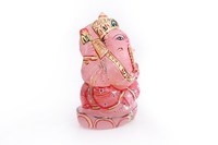 Statue de Ganesh sculptée à la main en quartz rose naturel, style religieux, sculpture en pierre précieuse gravée, idéal pour la vente en gros