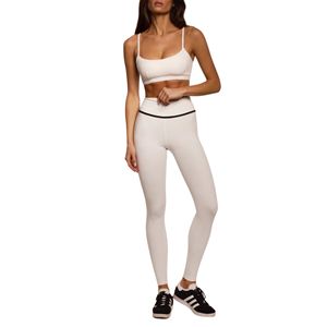 Soutien-gorge minimaliste à col rond pour femmes grandes tailles, bretelles fines réglables, sans armatures, haut de yoga, sous-vêtements de nuit doux, respirant, devant - Product Image 4