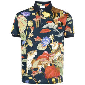 Vente en gros de polos d'été décontractés pour hommes, coupe ample, revers à boutons, manches courtes, t-shirts imprimés, meilleure vente, technologie de tissu léger - Product Image 5