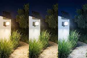 Proiettore solare a LED Simon CCT 50W 800lm IP65 con telecomando e pannello solare (IL426112) - Product Image 5