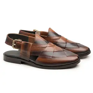 Afghani Style Peshawari Chappal For Men's Factory Direct Supplier Low MOQ Best Quality Men Peshawari Sandal