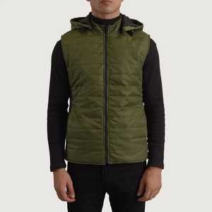 Respirant hommes bouffant gilet extérieur chaud léger sans manches veste décontracté mode hiver pour hommes - Product Image 1