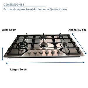 Cuisinière à gaz Shorbull à 6 brûleurs en acier inoxydable, robuste, haute performance, vente en gros directe d'usine OEM - Product Image 2