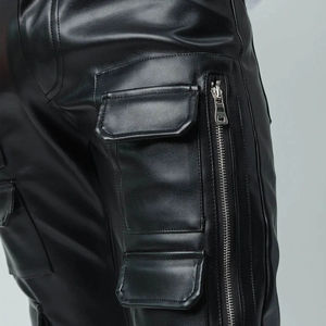 Pantalons en cuir pour hommes de haute qualité, nouveau style, meilleur matériau, logo professionnel, nouveau design, qualité supérieure, vente en gros - Product Image 6