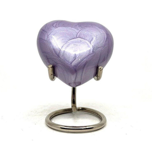 Exportador y proveedor de urnas de cremación de corazón de alta calidad, suministros funerarios de metal, urnas de cremación a precio de fábrica - Product Image 1